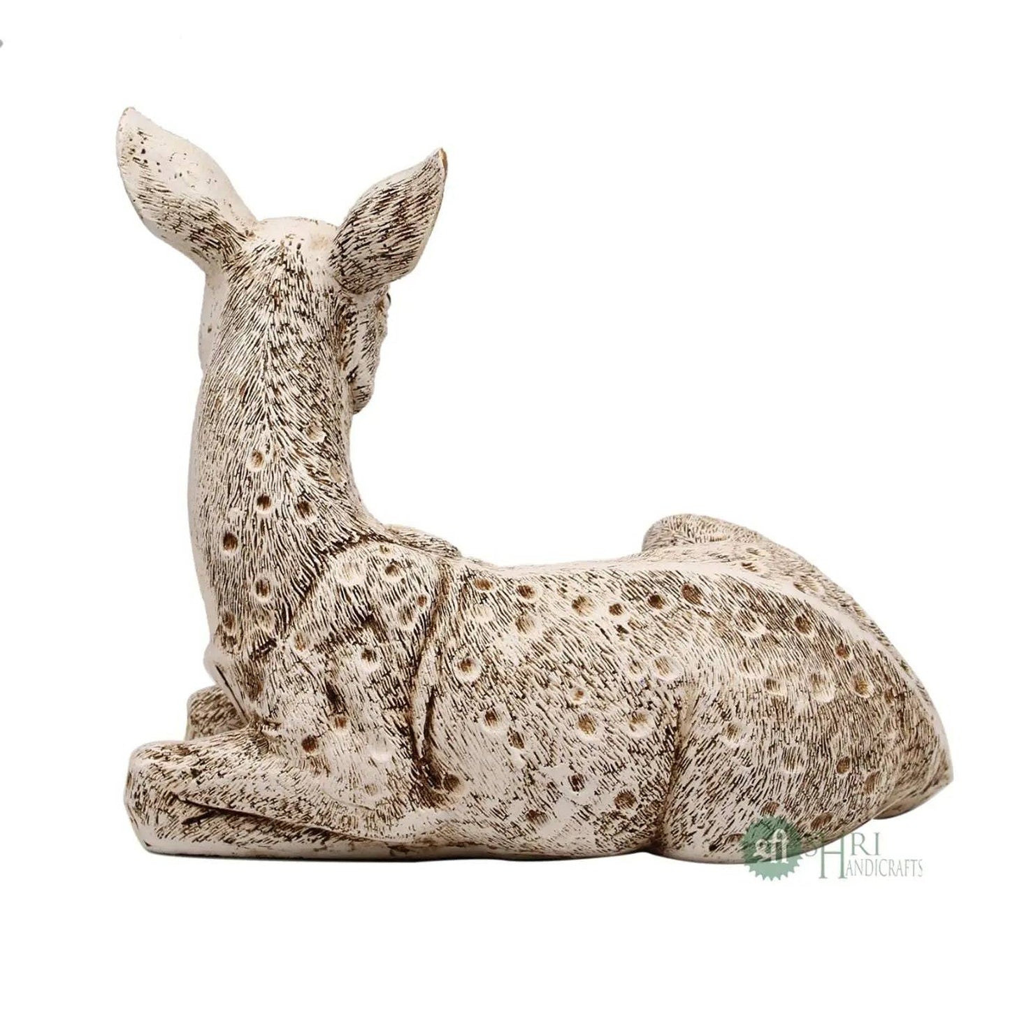 Deer Statue Showpiece Table Accent Collectible Figurines Handcrafted Wild Animal Statue - Decorwala