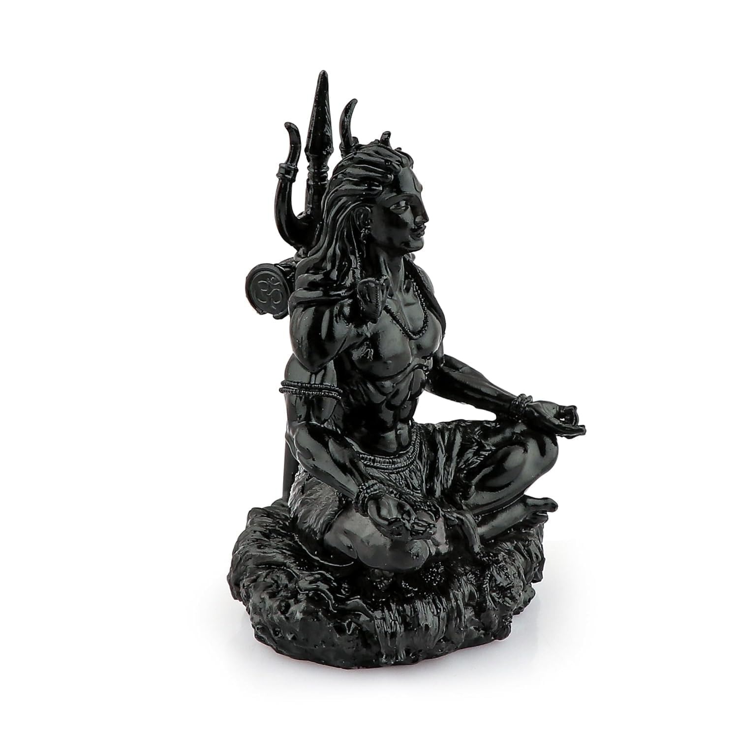 Lord Shiva Dhyana Mudra Murti | Antique Finish |Car Dashboard Idol - Decorwala 