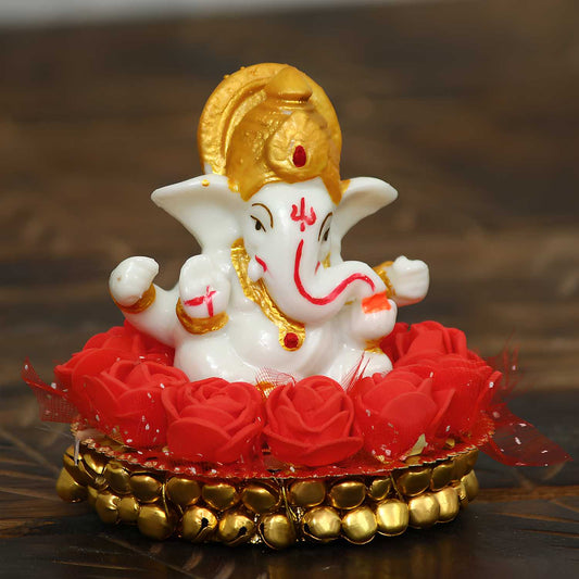 Lord Ganesha idol on Decorative Plate for Car and Home - Decorwala