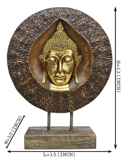 Handcrafted Decorative Budha Stand Table Home Office Decore Figurines and Idol (Size 10 x 10 x 13 Inches) - Decorwala