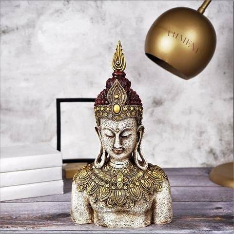 Rustic Bejeweled Divine Buddha Table Accent - Decorwala