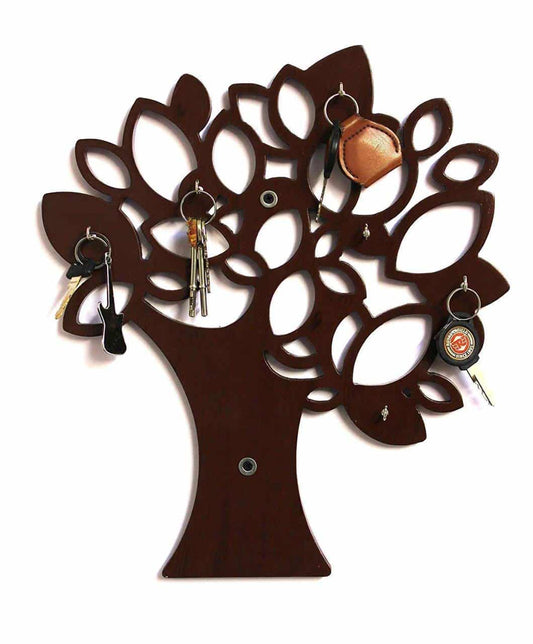 Tree Key Wall Holder || Wooden Key Holder || Decorative Key Hanger - Decorwala